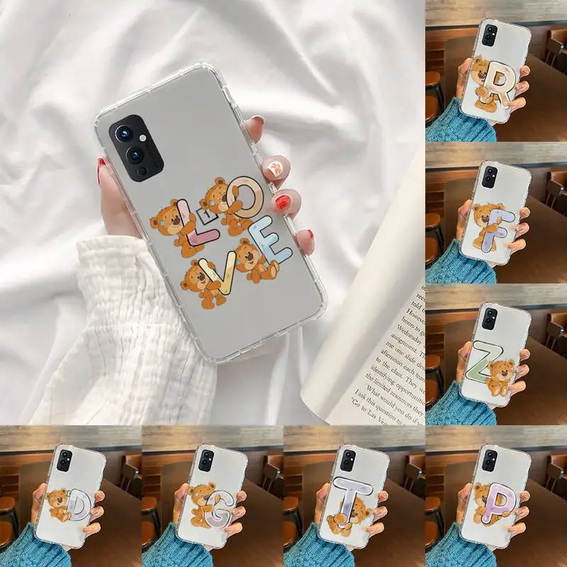 Luxury bear letters Phone Case Transparent For OnePlus 9 8 7 7t 8t Oppo find X3 X2 reno5 Vivo X60 X50 Pro MeiZu 17 16XS
Luxury bear letters Phone Case Transparent For OnePlus 9 8 7 7t 8t Oppo find X3 X2 reno5 Vivo X60 X50 Pro MeiZu 17 16XS