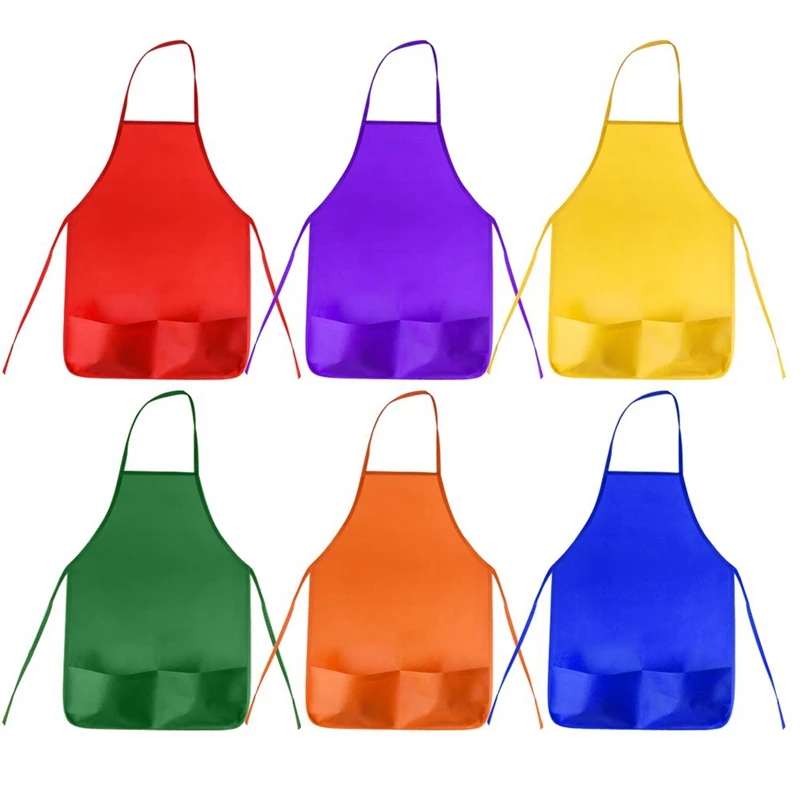 12 Pack 6 Color Kids Aprons Children Painting Aprons Kids Art Smocks With 2 Roomy Pockets For Kitchen And Classroom (Brushes Not
12 Pack 6 Color Kids Aprons Children Painting Aprons Kids Art Smocks With 2 Roomy Pockets For Kitchen And Classroom (Brushes Not