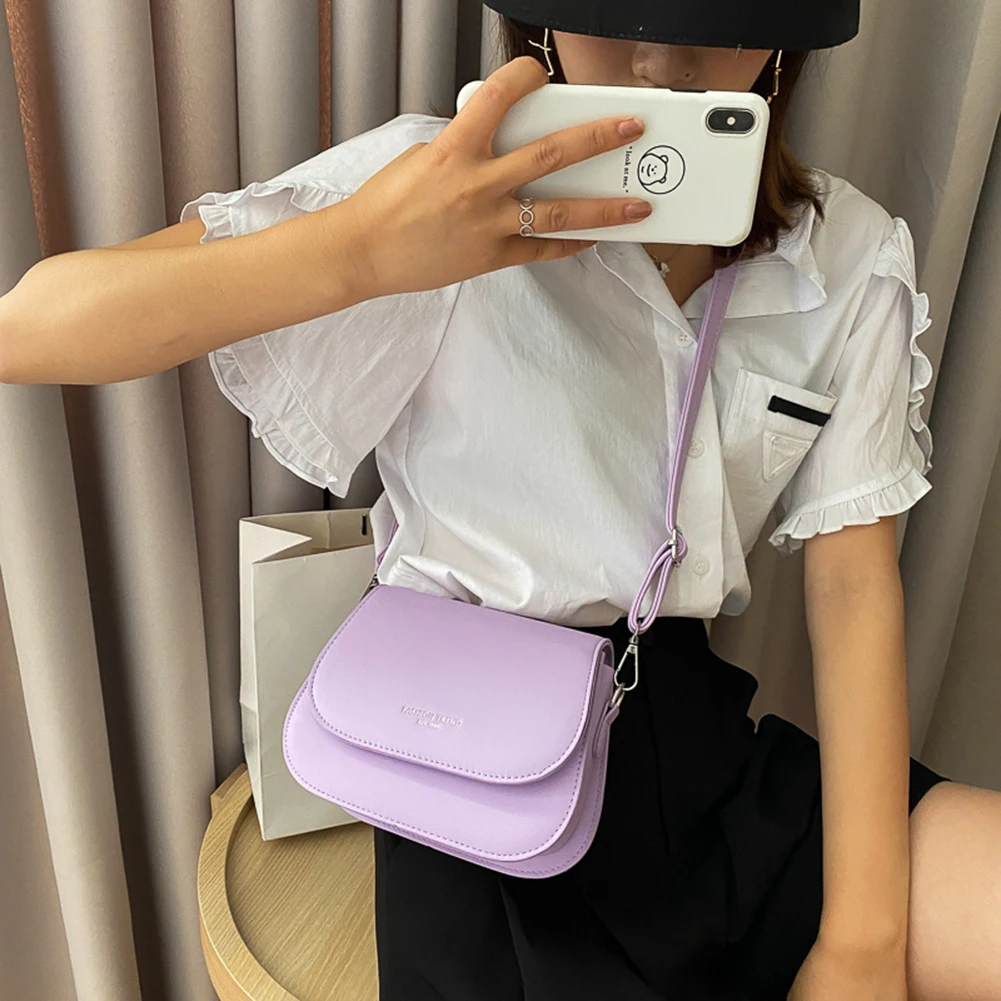 Solid Color Women PU Leather Crossbody Bags Simple Small Flap Shoulder Pouch Popular Simple Female Daily Bag
Solid Color Women PU Leather Crossbody Bags Simple Small Flap Shoulder Pouch Popular Simple Female Daily Bag