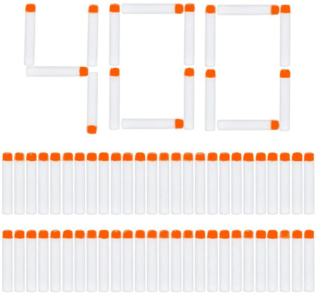 200/400PCS Darts for Nerf White Luminous Soft Hollow Hole Head 7.2cm Refill Darts Toy Gun Bullets for Nerf Series Blasters Xmas
200/400PCS Darts for Nerf White Luminous Soft Hollow Hole Head 7.2cm Refill Darts Toy Gun Bullets for Nerf Series Blasters Xmas