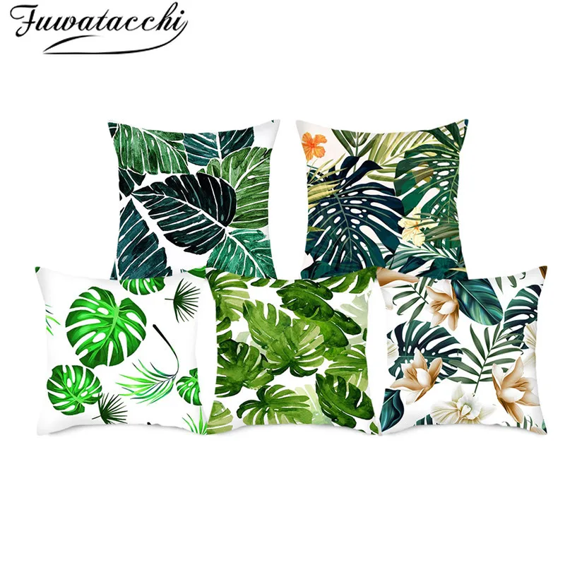 Fuwatacchi Linen Plant Printed Cushion Cover Green Leaf Pillow Cover for Home Chair Sofa Decorative Throw Pillowcase 45*45cm
Fuwatacchi Linen Plant Printed Cushion Cover Green Leaf Pillow Cover for Home Chair Sofa Decorative Throw Pillowcase 45*45cm
