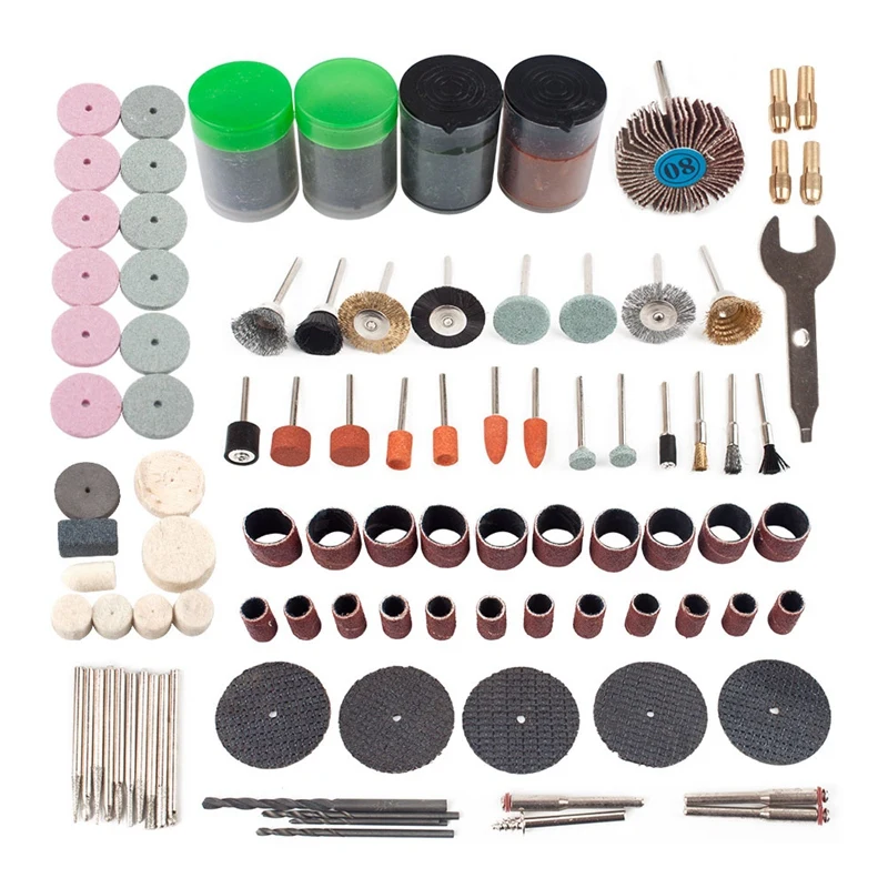 161Pcs Mini Drill Multi Rotary Tool Accessories Set Grinding Polishing Kits For Micro-Drill Rotating Polishing
161Pcs Mini Drill Multi Rotary Tool Accessories Set Grinding Polishing Kits For Micro-Drill Rotating Polishing