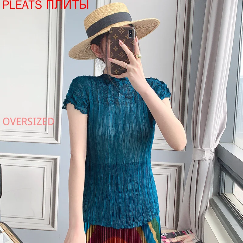 Miyake однотонный плиссированный топ для женщин с коротким рукавом дизайн чувство 2021 лето Новая Сексуальная Микро-прозрачная ниша футболка ск...
Miyake однотонный плиссированный топ для женщин с коротким рукавом дизайн чувство 2021 лето Новая Сексуальная Микро-прозрачная ниша футболка ск...