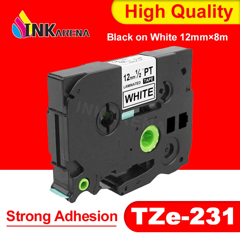 Inkarena lable maker for Brother TZe-231 black on white strong adhesion 12mm compitable Lable tape Printer Ribbons for Brother
Inkarena lable maker for Brother TZe-231 black on white strong adhesion 12mm compitable Lable tape Printer Ribbons for Brother