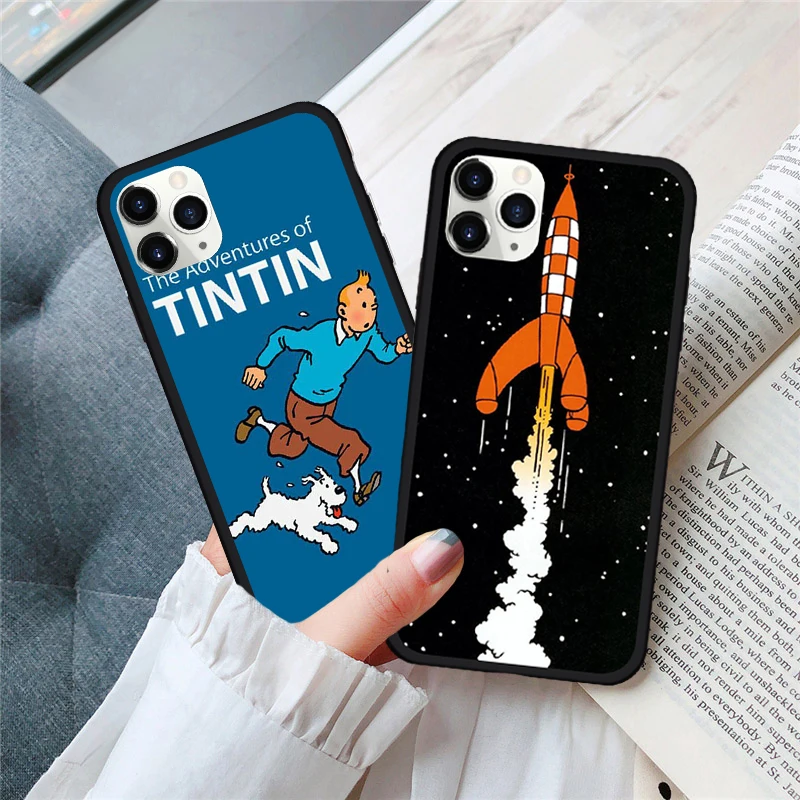 Чехол GYKZ Приключения Тинтина для iPhone XR XS MAX 7 11 Pro SE 2020X8 6 Plus силиконовый Жесткий
