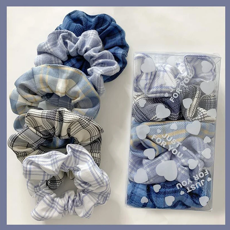 Korea Plaid Scrunchie Ponytail Holders For Women Girls Fashion Ponytail Holder Hair Bands Set Gift Hair Accessories
Korea Plaid Scrunchie Ponytail Holders For Women Girls Fashion Ponytail Holder Hair Bands Set Gift Hair Accessories