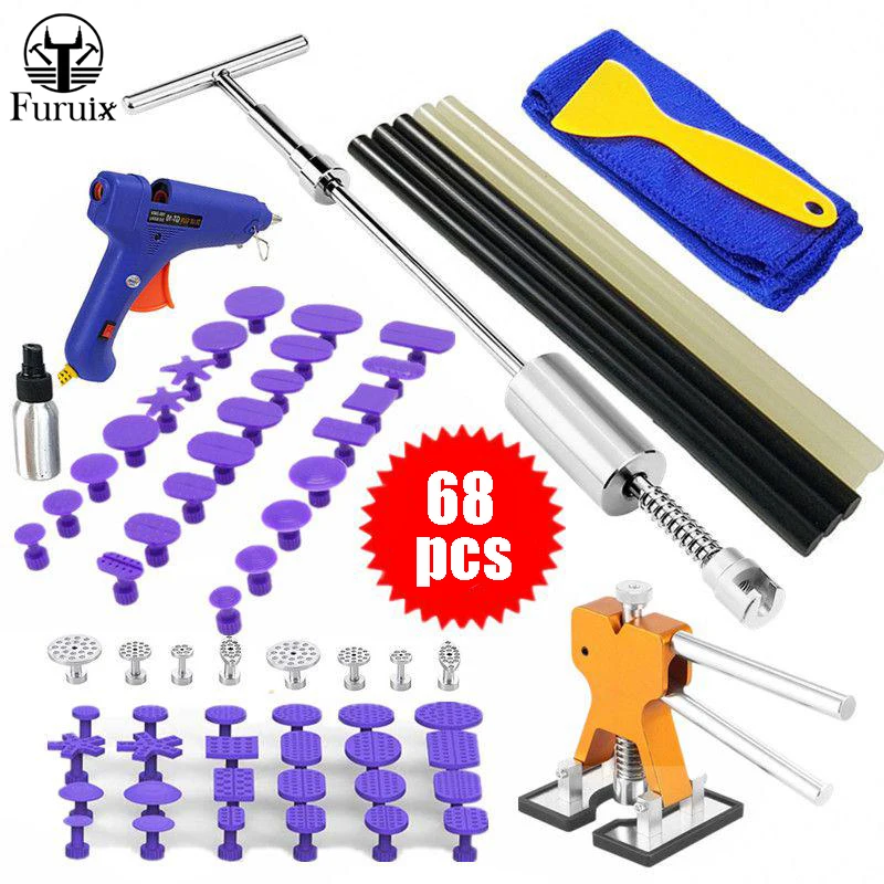 Auto Body Paintless Dent Repair Tool with 38CM Slide Hammer T bar Dent Puller for Car Body Hail Dent Removal Dent Remover
Auto Body Paintless Dent Repair Tool with 38CM Slide Hammer T bar Dent Puller for Car Body Hail Dent Removal Dent Remover