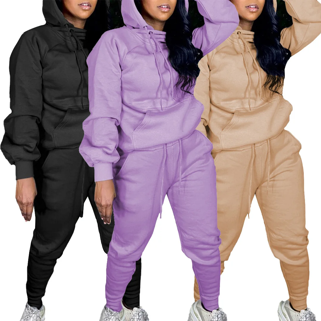 Autumn Winter Two Pieces Outfits Women Tracksuits Casual Front Pocket Hoodies Pullovers Joggers Sweatpants Female Sports Sets
Autumn Winter Two Pieces Outfits Women Tracksuits Casual Front Pocket Hoodies Pullovers Joggers Sweatpants Female Sports Sets