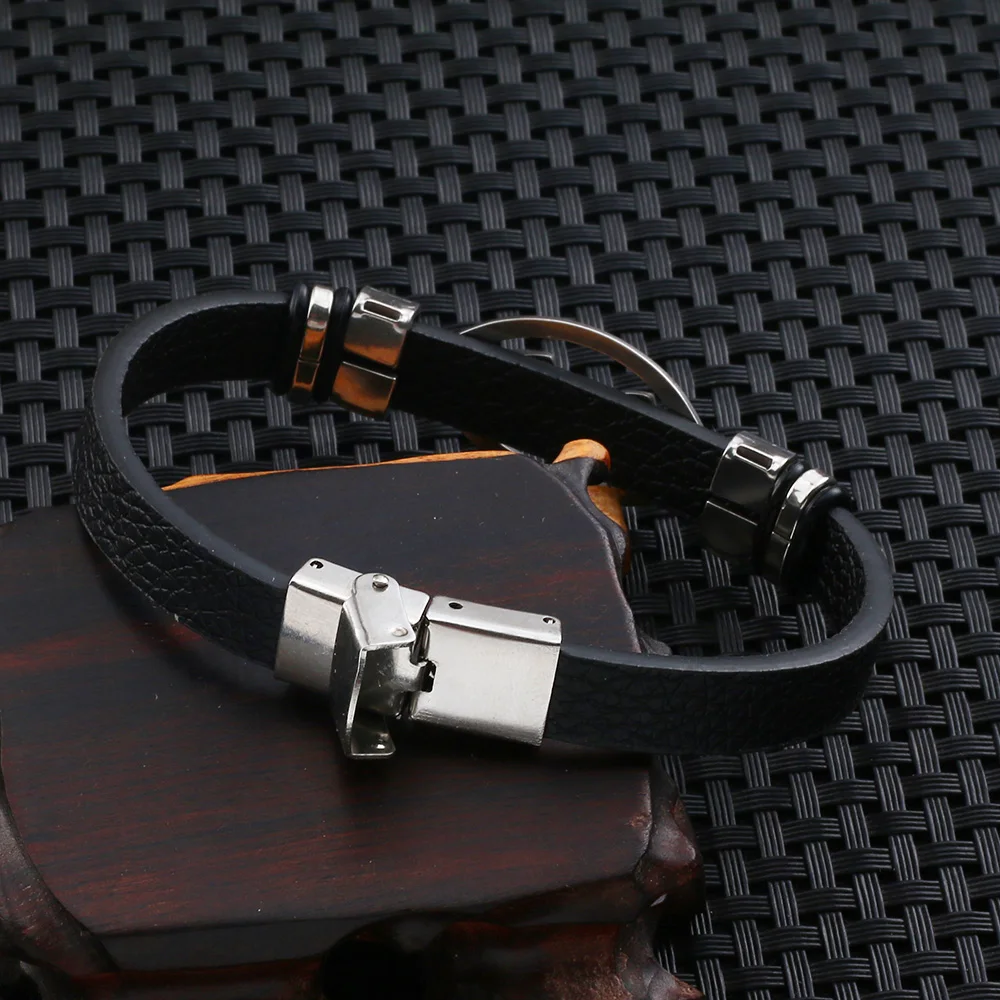 2021 Fashion Jewelry Stainless Steel Heart Shaped Leather Bracelet Charm Vintage Titanium Steel Cuff Men's Bracelet Pulsera
2021 Fashion Jewelry Stainless Steel Heart Shaped Leather Bracelet Charm Vintage Titanium Steel Cuff Men's Bracelet Pulsera