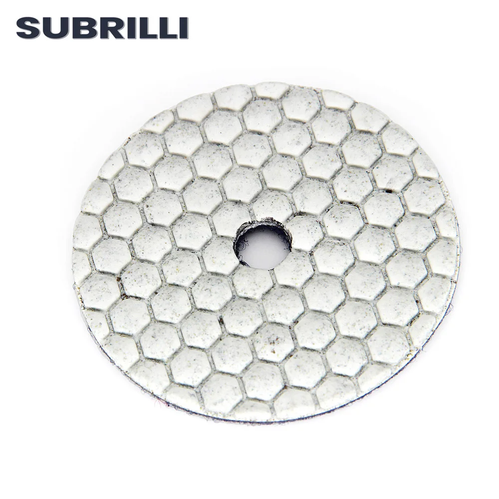 

SUBRILLI 3 дюйма Алмазный полировальный круг Сухой Влажной шлифовальной диск абразивный Полировочный диск 30-3000 для гранита мрамора бетона