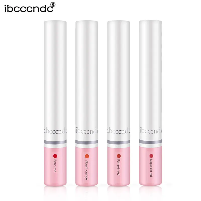 

ibcccndc Creative 4Pcs/Set Cigarette Lipstick Matte Long Lasting Waterproof Matt Lip Stick Tube Nude Red Lips Makeup