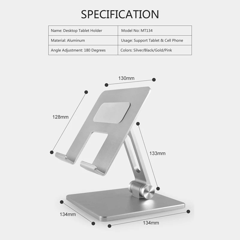 Foldable Aluminum Alloy Desktop Tablet and Smartphone Stand Portable and Adjustable Tablet Cell Phone Stand
Foldable Aluminum Alloy Desktop Tablet and Smartphone Stand Portable and Adjustable Tablet Cell Phone Stand