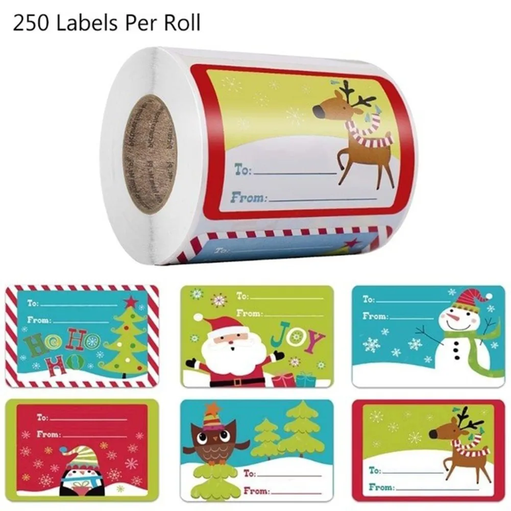250pcs/roll 5*7.5cm Christmas Gift Name Tags XMAS Stickers 6 Designs AdhesivePresent Seal Labels Christmas Decals Gift Packag
250pcs/roll 5*7.5cm Christmas Gift Name Tags XMAS Stickers 6 Designs AdhesivePresent Seal Labels Christmas Decals Gift Packag