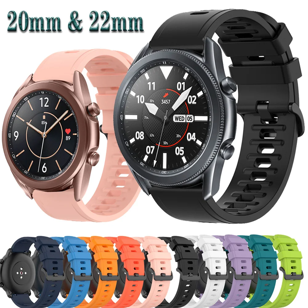 For Samsung galaxy watch 3 45mm 41mm Strap Sport Silicone Watchband 20mm 22mm Watch Band Bracelet Active 2 40mm 44mm S3 Frontier
For Samsung galaxy watch 3 45mm 41mm Strap Sport Silicone Watchband 20mm 22mm Watch Band Bracelet Active 2 40mm 44mm S3 Frontier
