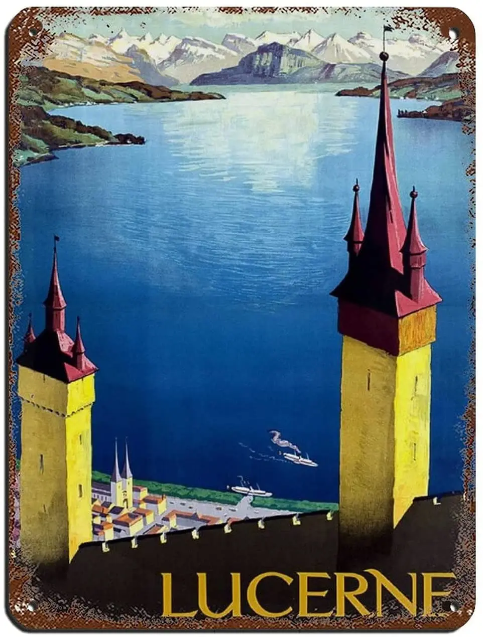 Lucerne Travel Poster Tin Sign Vintage Metal Pub Club Cafe bar Home Wall Art Decoration Poster Retro
Lucerne Travel Poster Tin Sign Vintage Metal Pub Club Cafe bar Home Wall Art Decoration Poster Retro