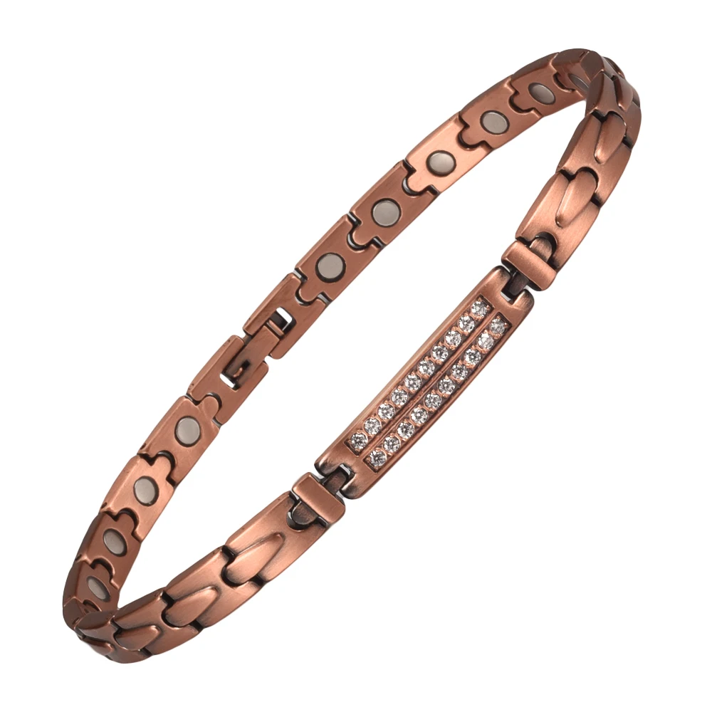 Wollet Copper Magnetic Anklet Ankle Bracelets Women Ladies Pain Relief for Arthritis Strong Magnets Mothers Day Gift 24cm 6.5mm
Wollet Copper Magnetic Anklet Ankle Bracelets Women Ladies Pain Relief for Arthritis Strong Magnets Mothers Day Gift 24cm 6.5mm