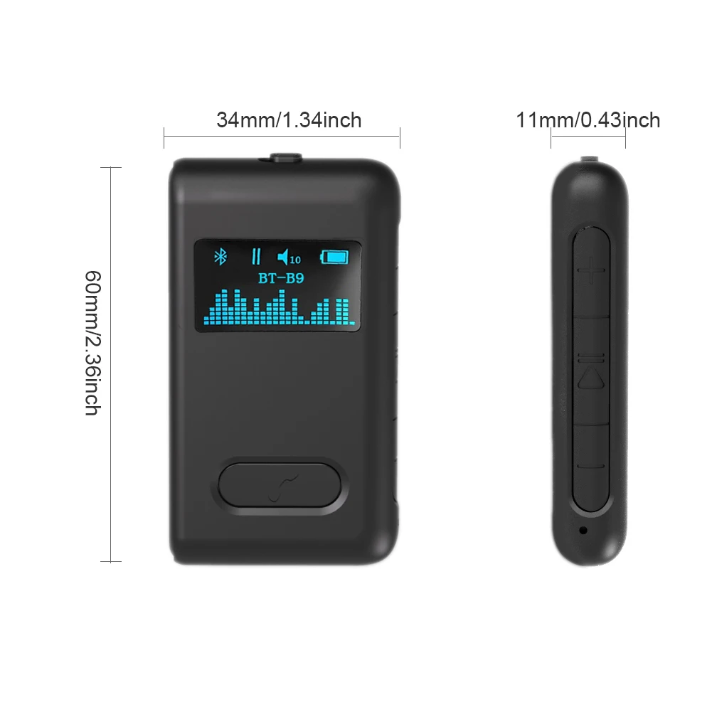 LCD Car Bluetooth 5.0 Audio Receiver AUX 3.5mm 3.5 Jack RCA Stereo Wireless Adapter Handsfree For Speaker Car Audio Transmitter
LCD Car Bluetooth 5.0 Audio Receiver AUX 3.5mm 3.5 Jack RCA Stereo Wireless Adapter Handsfree For Speaker Car Audio Transmitter