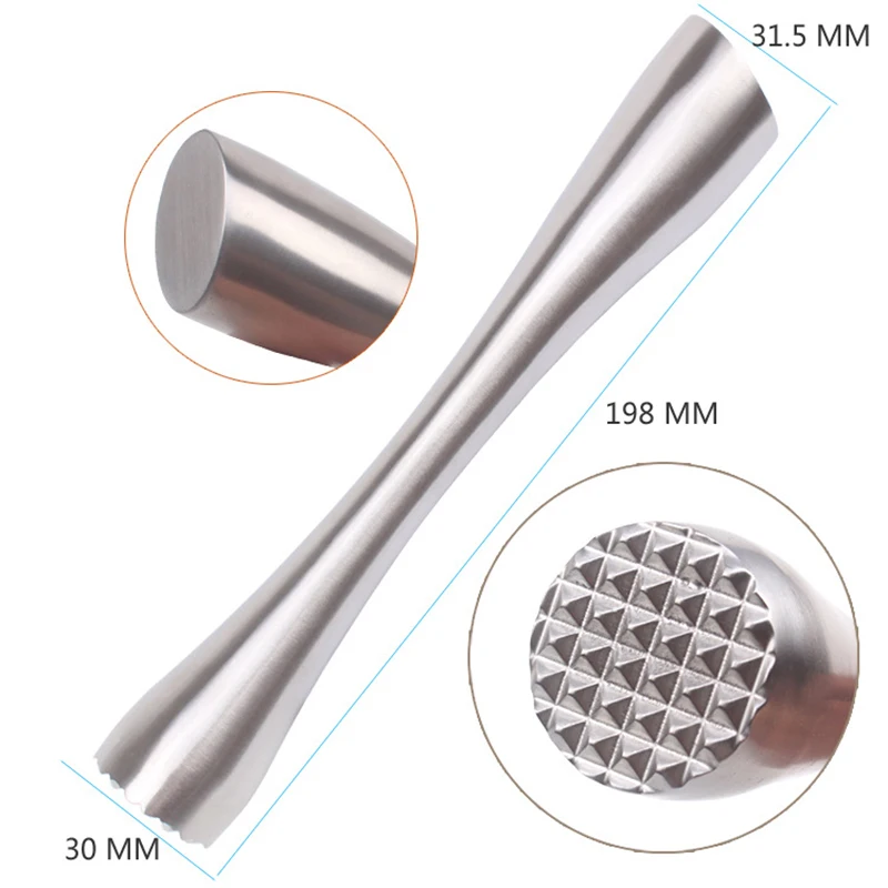 Kitchen Rest Muddler for Cocktails 1pc Stainless Steel Fruit Crusher - Bar Tools for Home for Making Mojito Mix and other Fruit
Kitchen Rest Muddler for Cocktails 1pc Stainless Steel Fruit Crusher - Bar Tools for Home for Making Mojito Mix and other Fruit
