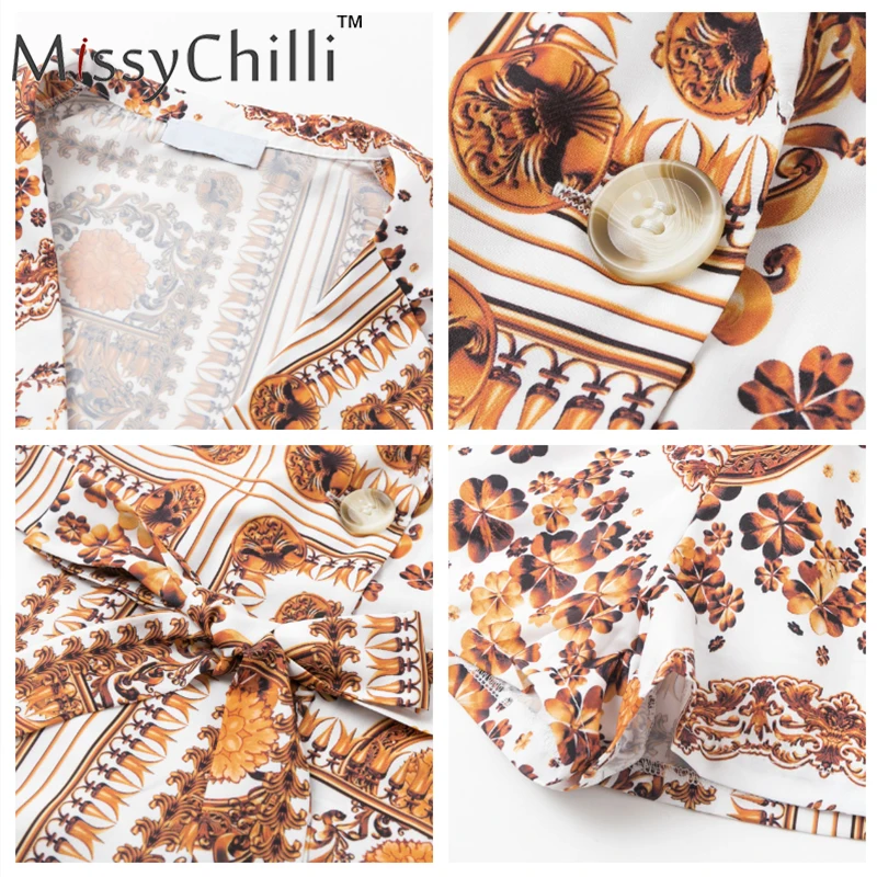 Модный женский комбинезон MissyChilli Пейсли с поясом Женский комплект из двух