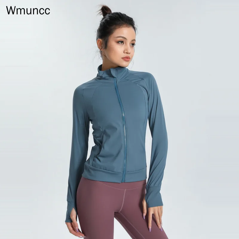 Wmuncc Yoga Running Sports Jacket Fitness Women's Long Sleeve High Collar Clothing Zipper Quick-drying Slim High Elasticity
Wmuncc Yoga Running Sports Jacket Fitness Women's Long Sleeve High Collar Clothing Zipper Quick-drying Slim High Elasticity