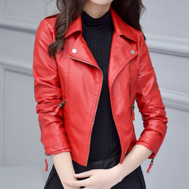Autumn new pink jacket Women Short PU Leather Jacket Fashion Bomber Jacket Women Outwear Coat Motorcycle jacket Female
Autumn new pink jacket Women Short PU Leather Jacket Fashion Bomber Jacket Women Outwear Coat Motorcycle jacket Female