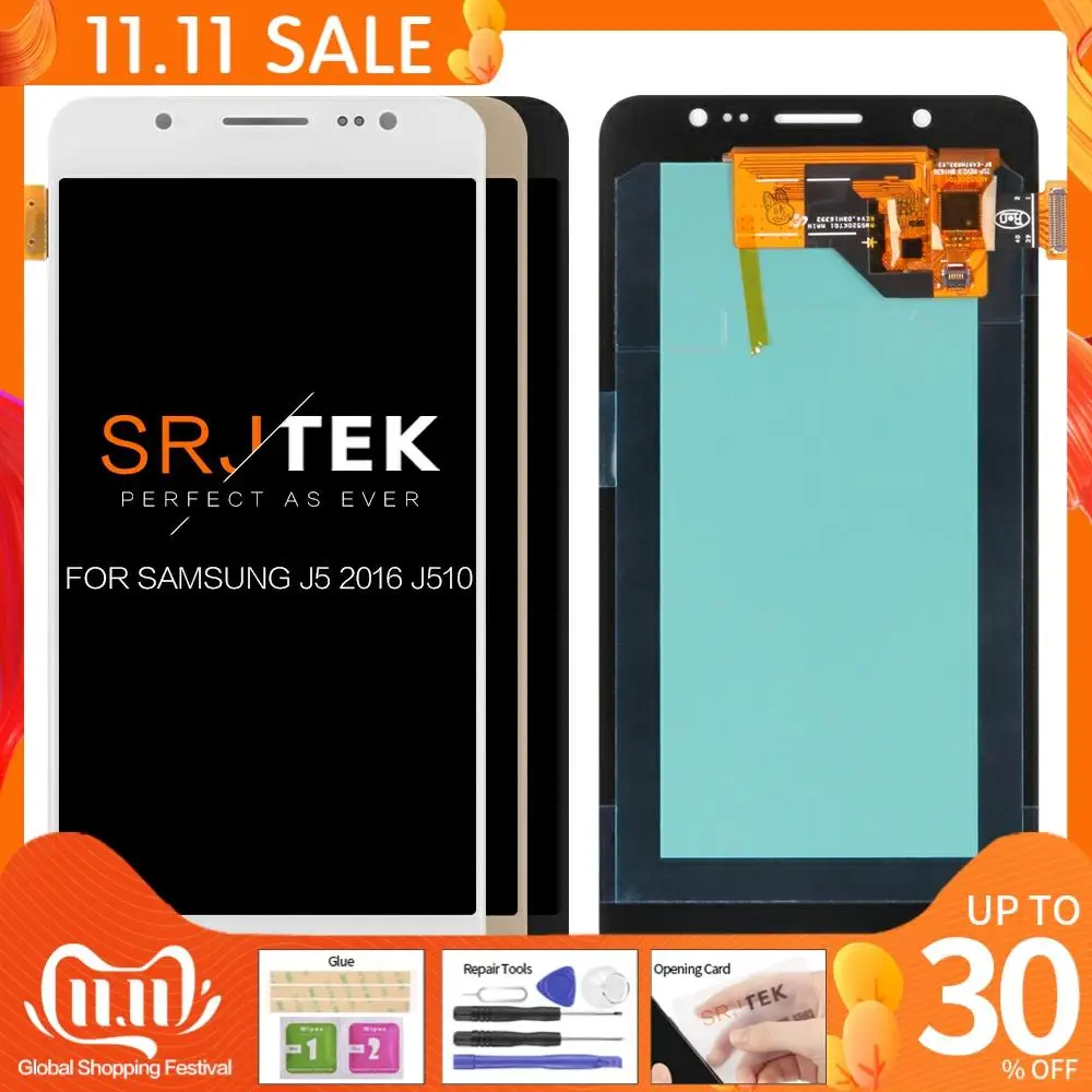 5.2'' AMOLED/OLED for SAMSUNG Galaxy J5 2016 J510 LCD Display Touch Digitizer Assembly J510F J510FN J510M Screen Replacement
5.2'' AMOLED/OLED for SAMSUNG Galaxy J5 2016 J510 LCD Display Touch Digitizer Assembly J510F J510FN J510M Screen Replacement