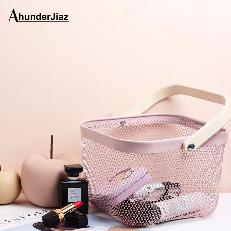 Корзина для хранения из кованого железа, портативная, с проволочной сеткой
Корзина для хранения из кованого железа, портативная, с проволочной сеткой