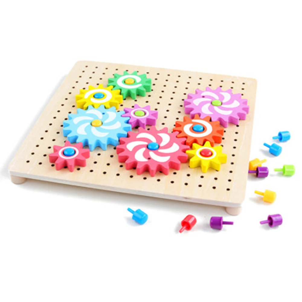 Children's benefit intelligence gear building blocks mushroom nailpuzzle early teaching baby toys 2-3-6 years old
Children's benefit intelligence gear building blocks mushroom nailpuzzle early teaching baby toys 2-3-6 years old