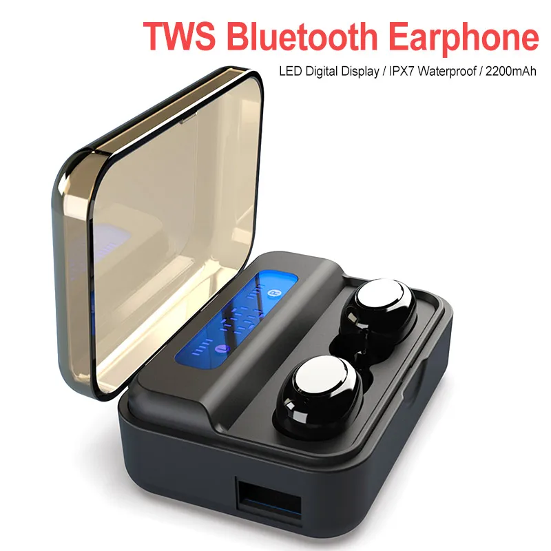 TWS Bluetooth Earphone Wireless Bluetooth 5.0 9D Stereo Headphone Sport IPX7 Waterproof Earbuds with LED Digital Display Headset
TWS Bluetooth Earphone Wireless Bluetooth 5.0 9D Stereo Headphone Sport IPX7 Waterproof Earbuds with LED Digital Display Headset