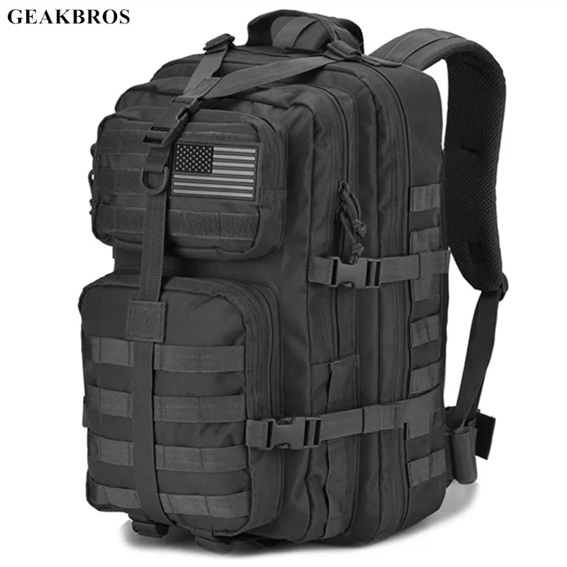 

40L Tactical Backapck Outdoor Army Military Bag Assault Molle Backpack Climbing Hunting Trekking Rucksack Waterproof Bug Out Bag