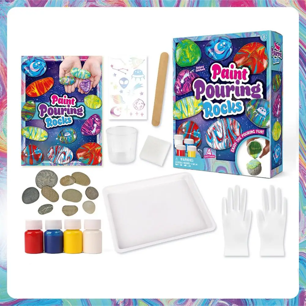 Kids Rock Painting Kit Complete Stone Art Painting Doodle Supplies Set For Boys Girls Birthday Christmas New Year Gift 
Kids Rock Painting Kit Complete Stone Art Painting Doodle Supplies Set For Boys Girls Birthday Christmas New Year Gift