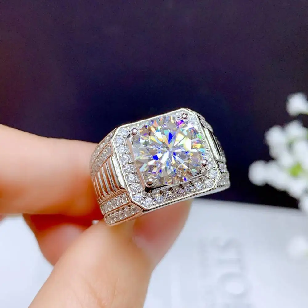 Роскошное мужское кольцо из серебра 925 пробы, с муассанитом 5ct, в европейском и американском стиле
Роскошное мужское кольцо из серебра 925 пробы, с муассанитом 5ct, в европейском и американском стиле