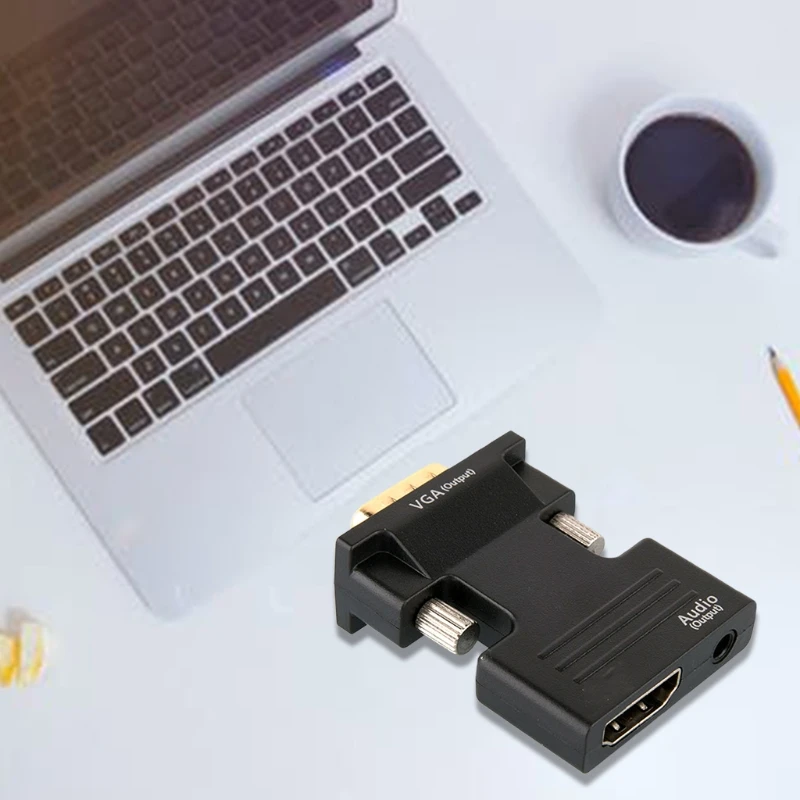 HDMI to VGA Adapter with Audio Male VGA to Female HDMI Converter Laptop To TV 40JB
HDMI to VGA Adapter with Audio Male VGA to Female HDMI Converter Laptop To TV 40JB