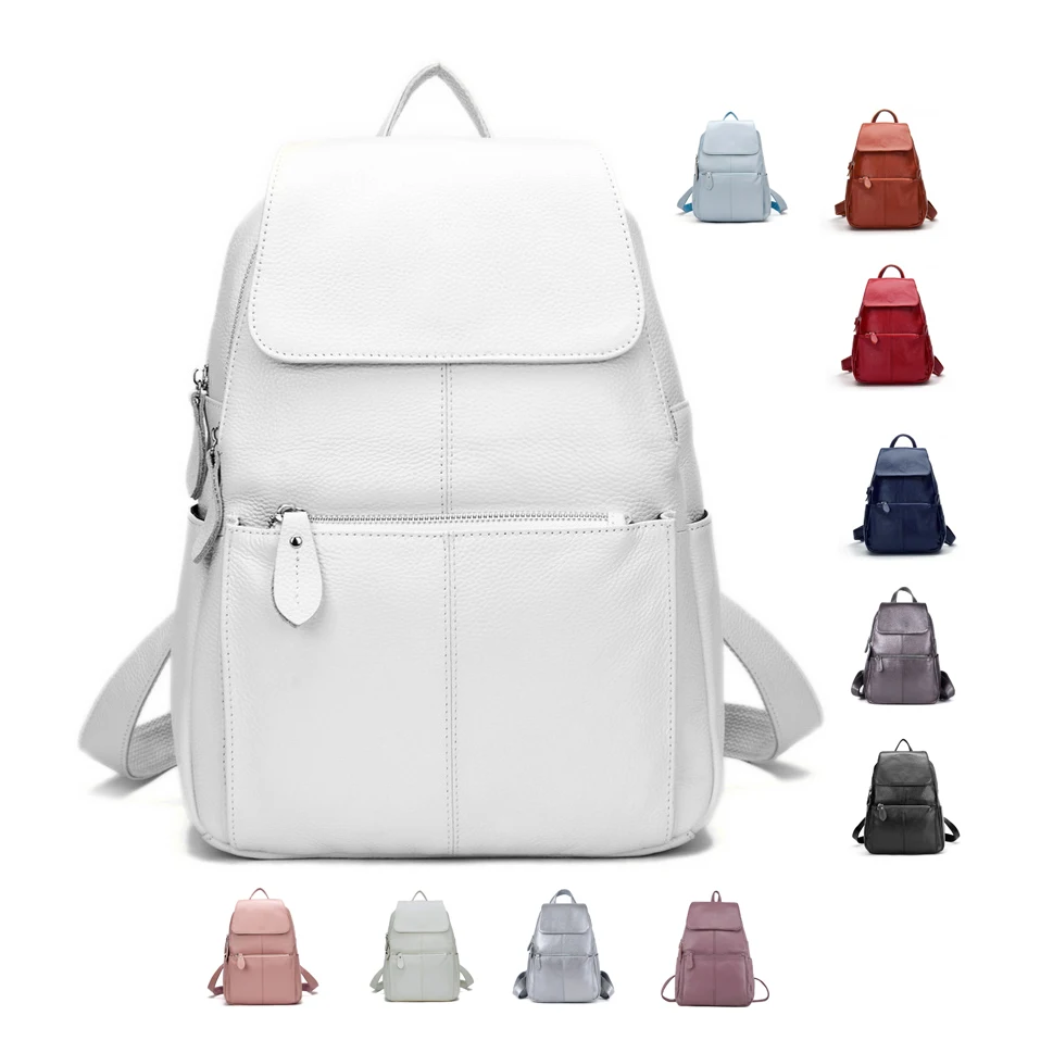 2021 Hot Selling Backpack 100% Soft Genuine Cow Leather Cowhide Women's Female Top Layer Cow Skin Girl School Book Bags knapsack
2021 Hot Selling Backpack 100% Soft Genuine Cow Leather Cowhide Women's Female Top Layer Cow Skin Girl School Book Bags knapsack