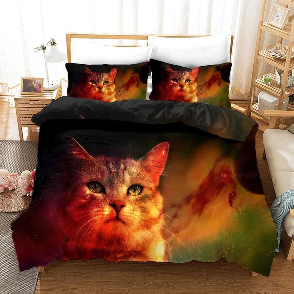 Artwork Art Cat Animal Bedding Set Queen King Size Duvet Cover Set Comforter Set Home Bed Set 3D Quilt Cover Kids Bedroom Decor
Artwork Art Cat Animal Bedding Set Queen King Size Duvet Cover Set Comforter Set Home Bed Set 3D Quilt Cover Kids Bedroom Decor