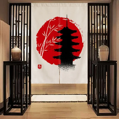 Декоративная занавеска в японском стиле для ресторана гостиной кухни окна стены