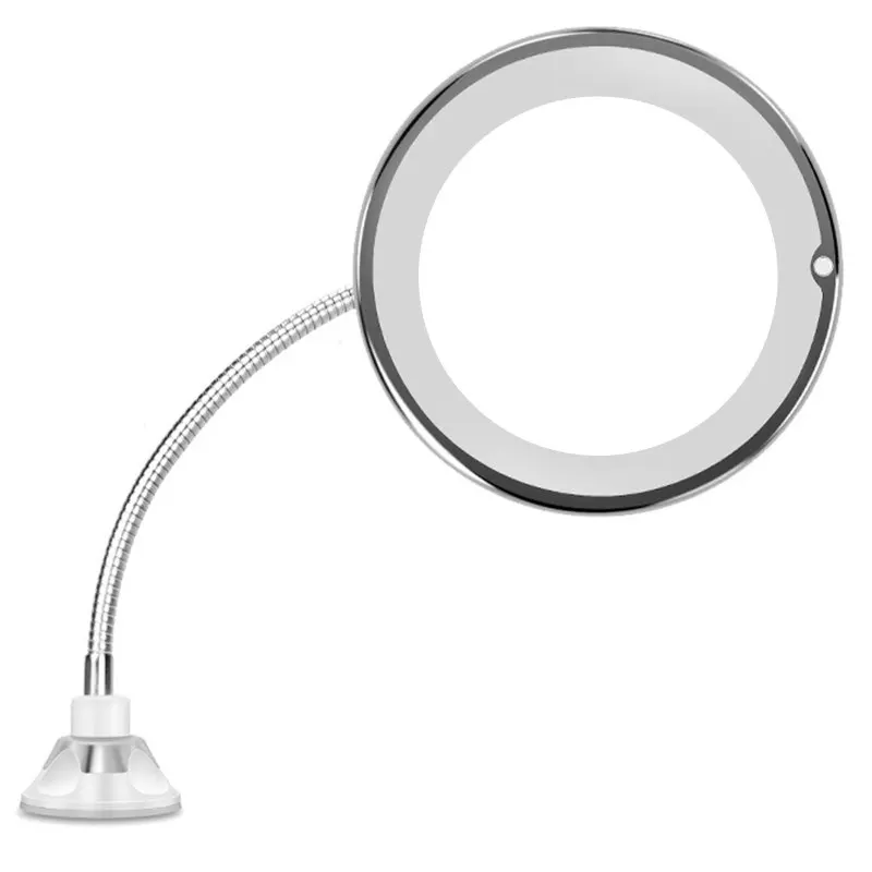 360 Degree Rotation 10 Times Magnification Makeup Mirror My Flexible Mirror Foldable Makeup Mirror With LED Fill Light Tool
360 Degree Rotation 10 Times Magnification Makeup Mirror My Flexible Mirror Foldable Makeup Mirror With LED Fill Light Tool