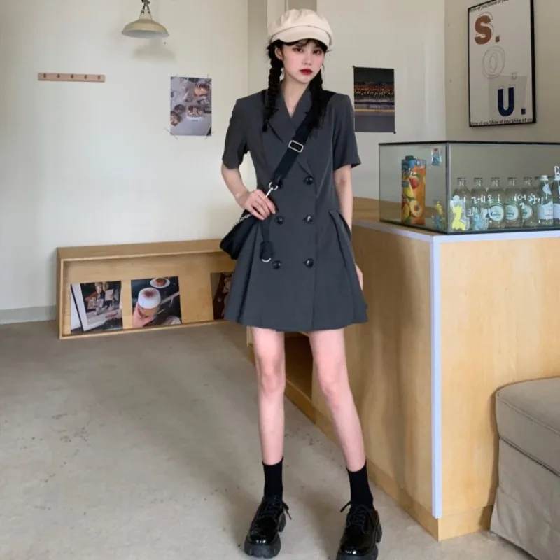 Casual Elegant Mini Dress Suits Women Slim Designer Vintage Summer Women's Clothing Pleated French Fashion One-piece Dress 2021
Casual Elegant Mini Dress Suits Women Slim Designer Vintage Summer Women's Clothing Pleated French Fashion One-piece Dress 2021