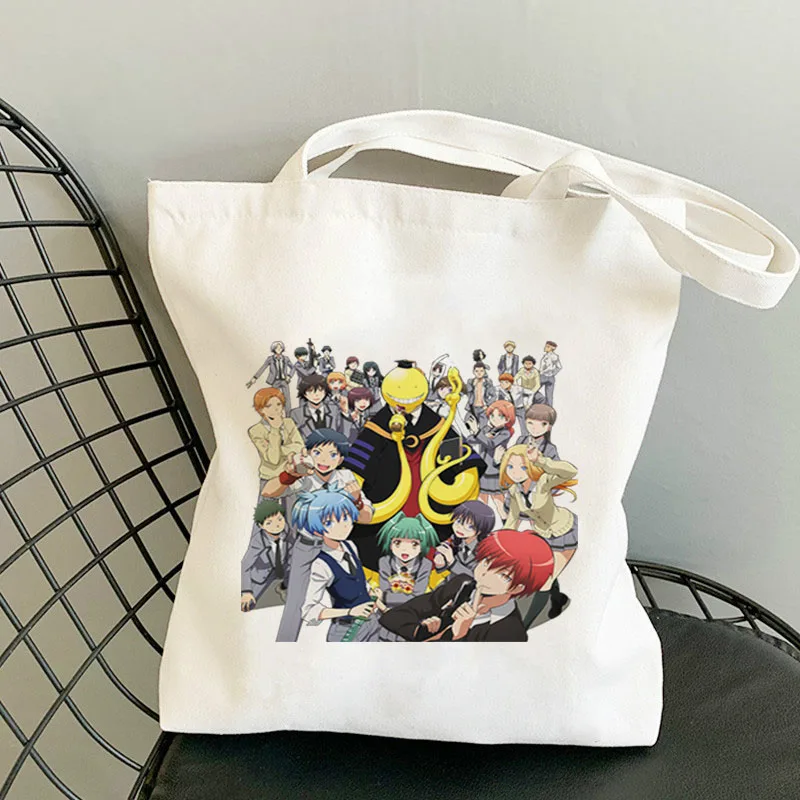 Assassinate the Teacher Cute Bags Women's Canvas Bag Eco Black Anime Shopper Large Woman French Bulldog With Volleyball Daisies
Assassinate the Teacher Cute Bags Women's Canvas Bag Eco Black Anime Shopper Large Woman French Bulldog With Volleyball Daisies