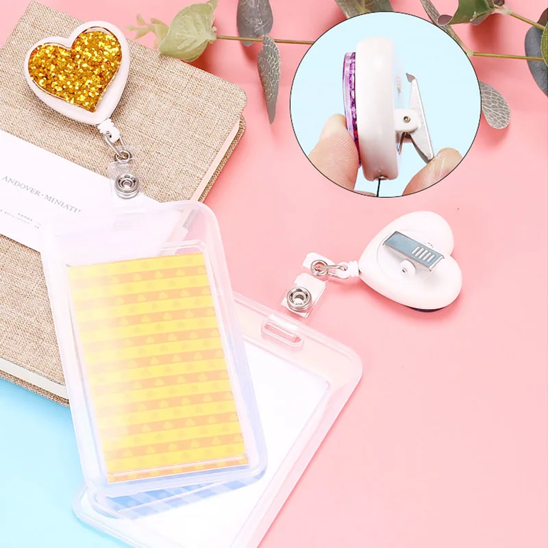Coloffice Sweet Cute Heart Card Holder Plastic ID Card Badge Holders Retractable Girl School Card Holder 11.1x7cm ,1 Piece
Coloffice Sweet Cute Heart Card Holder Plastic ID Card Badge Holders Retractable Girl School Card Holder 11.1x7cm ,1 Piece