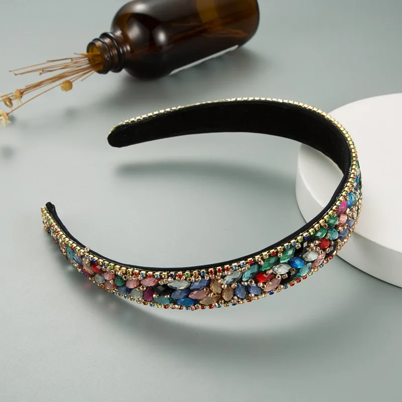 Luxury Baroque Sparkly Padded Rhinestones Headbands Full Crystal Thin Wide Hairbands Head Hoop Women Headwear Hair Accessories
Luxury Baroque Sparkly Padded Rhinestones Headbands Full Crystal Thin Wide Hairbands Head Hoop Women Headwear Hair Accessories