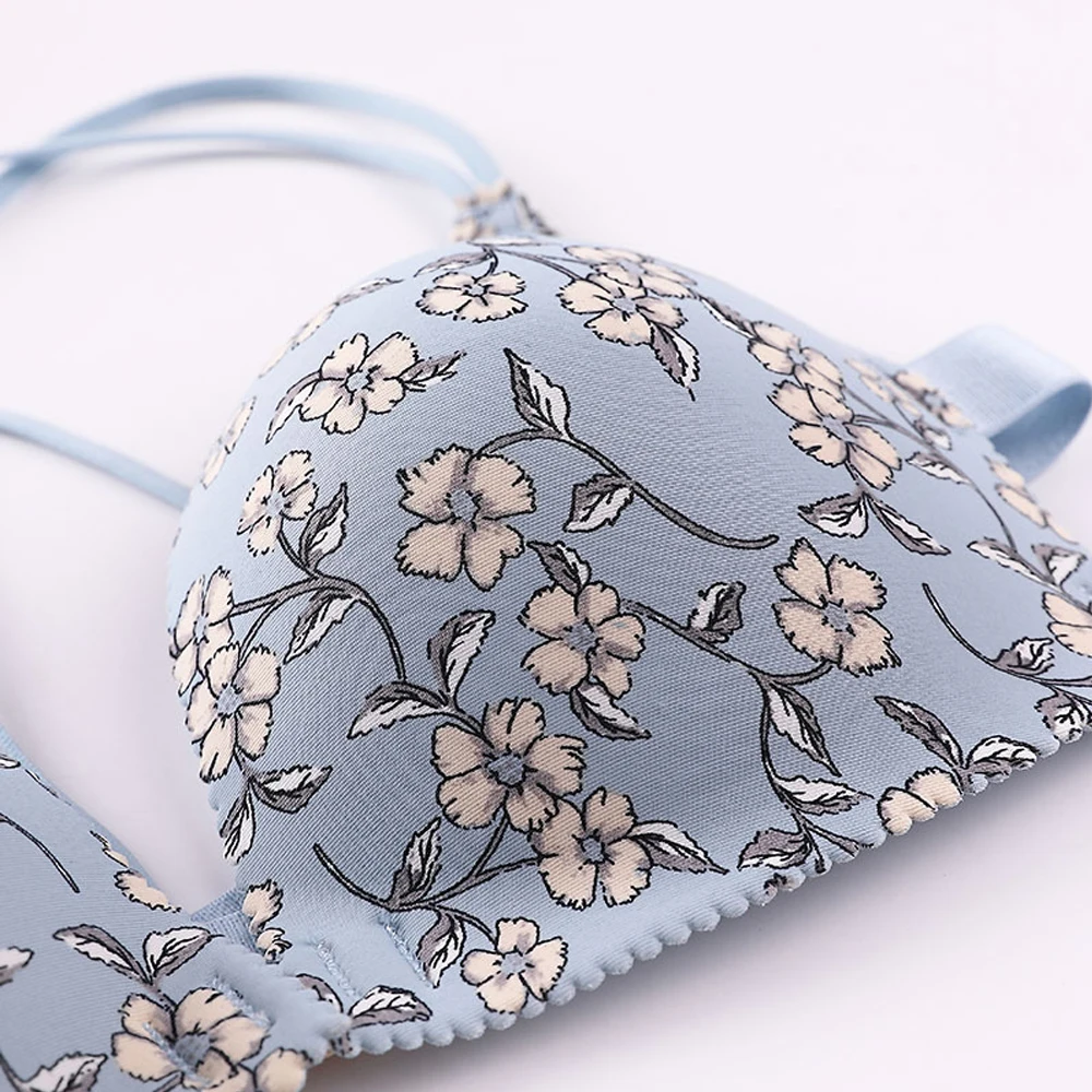 3PCS Fashion Floral Print Bra Push Up Bras For Women Front Buckle Underwear Seamless Bralette Sexy Deep V Wing Padded Lingerie
3PCS Fashion Floral Print Bra Push Up Bras For Women Front Buckle Underwear Seamless Bralette Sexy Deep V Wing Padded Lingerie