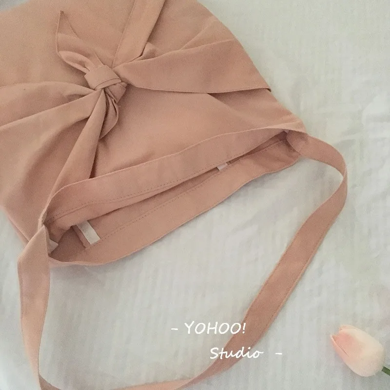 Shoulder Bags Women Handbags Canvas Bow Large Capacity Solid Pink Student All-match Simple Fashion Single Strap Special Design
Shoulder Bags Women Handbags Canvas Bow Large Capacity Solid Pink Student All-match Simple Fashion Single Strap Special Design