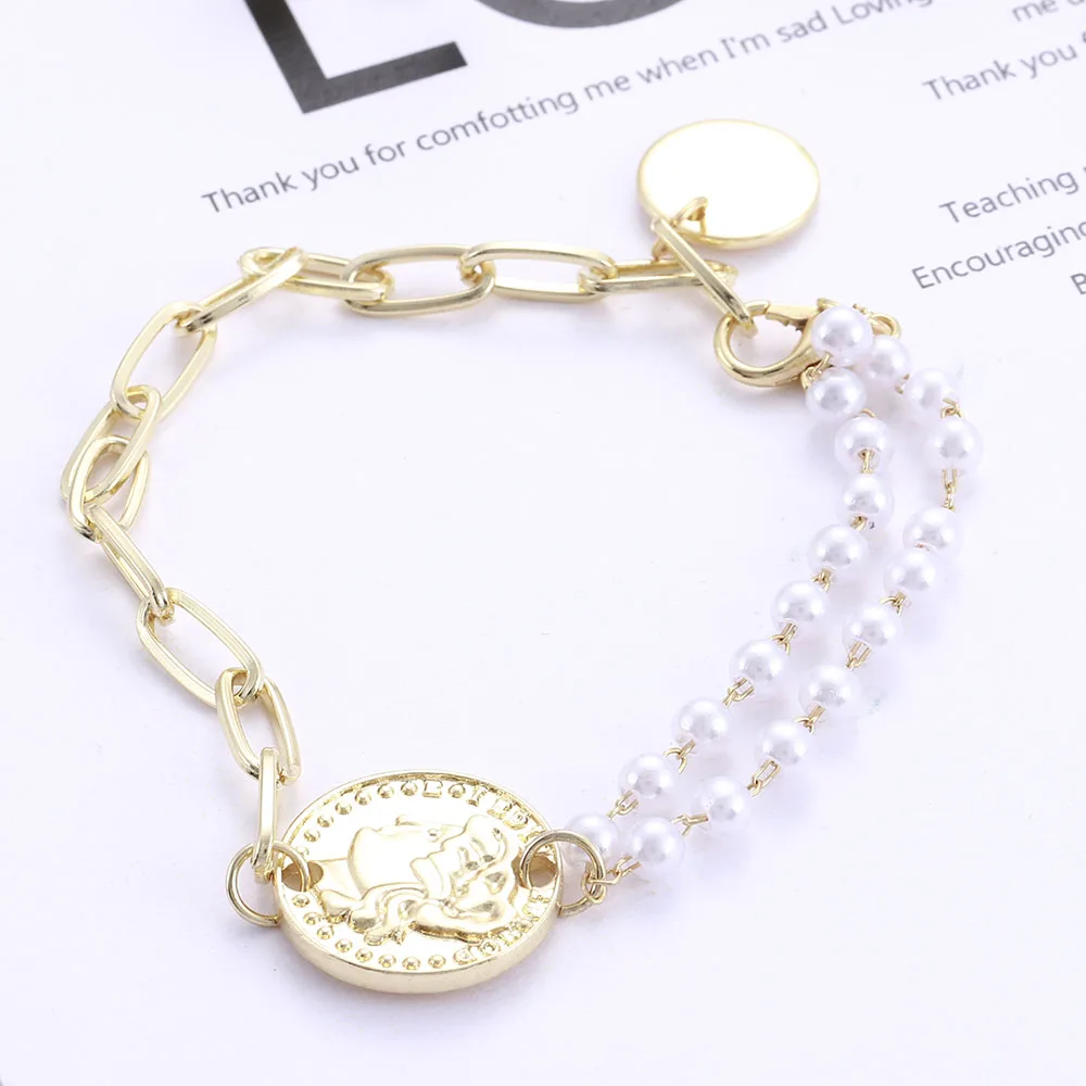 Korean Temperament Simple Ins Wind Bracelet Female Niche Asymmetrical Head Round Bracelet Pearl Jewelry Wedding Gift Girlfriends
Korean Temperament Simple Ins Wind Bracelet Female Niche Asymmetrical Head Round Bracelet Pearl Jewelry Wedding Gift Girlfriends
