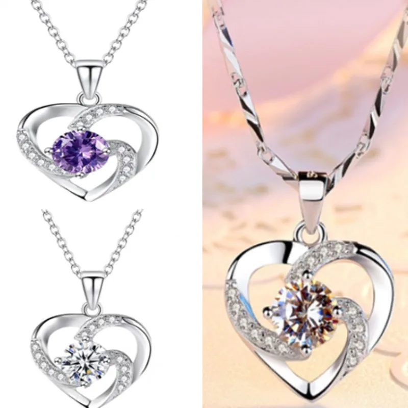 Eternal Crystal Heart Pendant Gold Plated Diamond Sapphire Necklace Pendant, Gift, Couple Souvenir
Eternal Crystal Heart Pendant Gold Plated Diamond Sapphire Necklace Pendant, Gift, Couple Souvenir