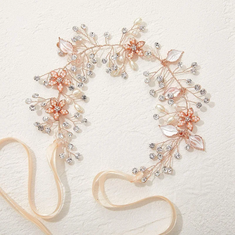Rose Gold Wedding Heaband Bohemian Headpiece Crystal Pearl Hair Vine Flower Halo Bridal Hair Accessories
Rose Gold Wedding Heaband Bohemian Headpiece Crystal Pearl Hair Vine Flower Halo Bridal Hair Accessories