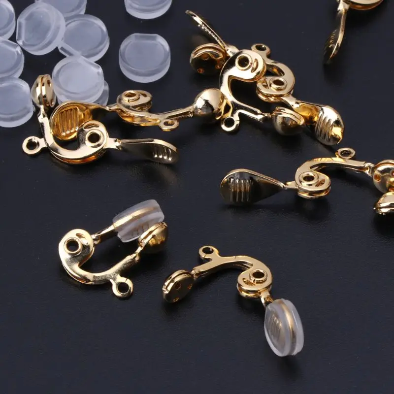10Pc Clip-on Earring Converter Non-pierced Ear Hoop With Comfort Earring Cushion
10Pc Clip-on Earring Converter Non-pierced Ear Hoop With Comfort Earring Cushion
