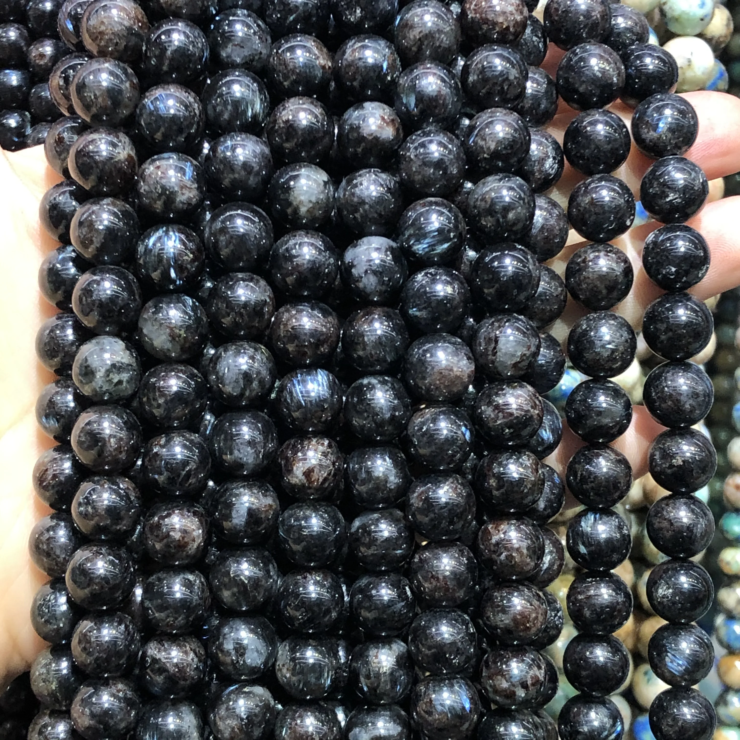 Natural Gem Black Charoite Stone Beads Round Loose Spacer Charm Beads for Jewelry Making Diy Design Bracelet Necklace 6/8/10mm
Natural Gem Black Charoite Stone Beads Round Loose Spacer Charm Beads for Jewelry Making Diy Design Bracelet Necklace 6/8/10mm