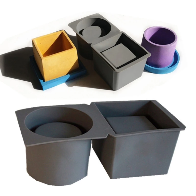 DIY Crafts Casting Tool Square Round Concrete Flower Pot Tray Silicone Mould Planter Epoxy Resin Mold
DIY Crafts Casting Tool Square Round Concrete Flower Pot Tray Silicone Mould Planter Epoxy Resin Mold