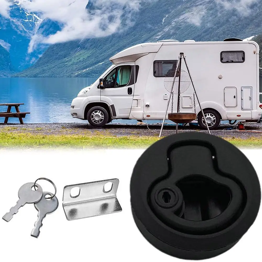 1PC Black Round Flush Pull Slam Latch With Lock Key Kit For Marine Boat Deck Hatch 1/4" Door Locking Boat RV Yacht Accessories
1PC Black Round Flush Pull Slam Latch With Lock Key Kit For Marine Boat Deck Hatch 1/4" Door Locking Boat RV Yacht Accessories